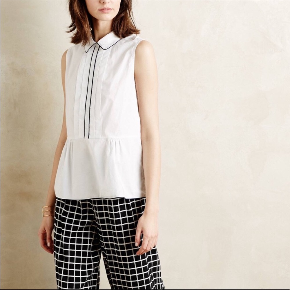 Anthropologie Peplum Top XS